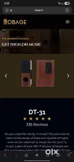 Tower speakers obage d31