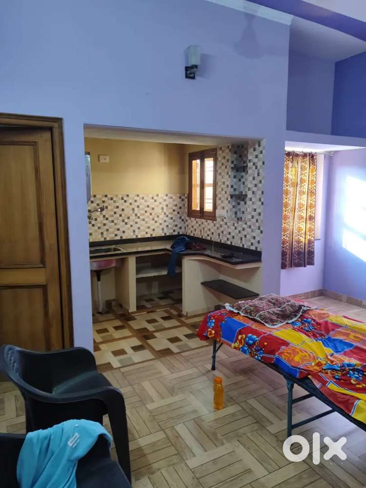 One room with attach toilet and bathroom