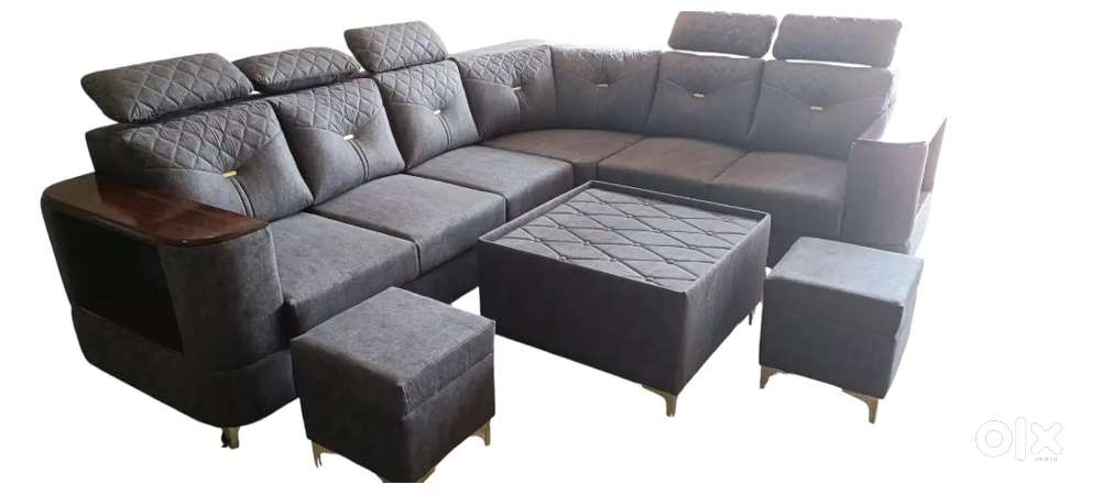 Crystal corner sofa set