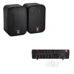 JBL Control 1 Pro speakers and a JBL Libra 300 amplifier for sale.