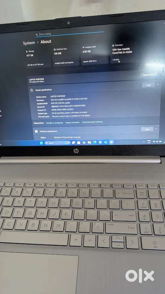 Hp i5 12thgen laptop