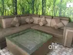 Sofa set  with Glass Dining  Price 12000 - 15000