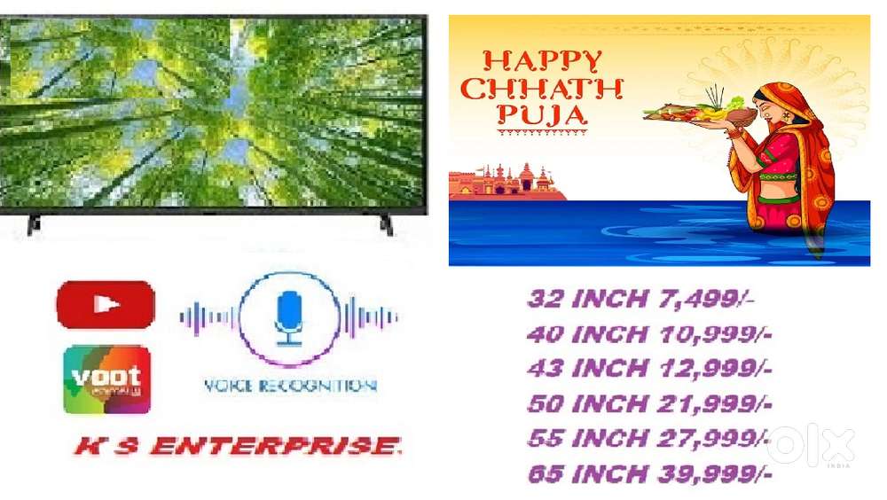 SPECIAL OFFER 40 INCHES  SMART, 4K UHD LED TV IN 10,999 ONLY.