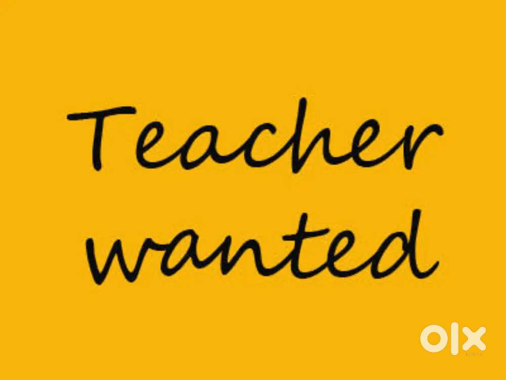 Teacher wanted (whatsapp your resume)