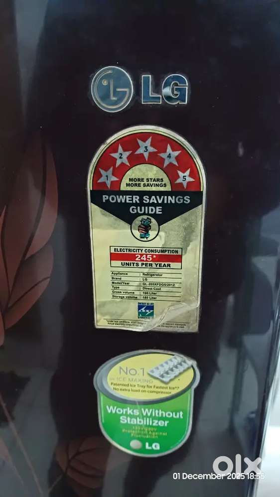 LG fridge 2012 model