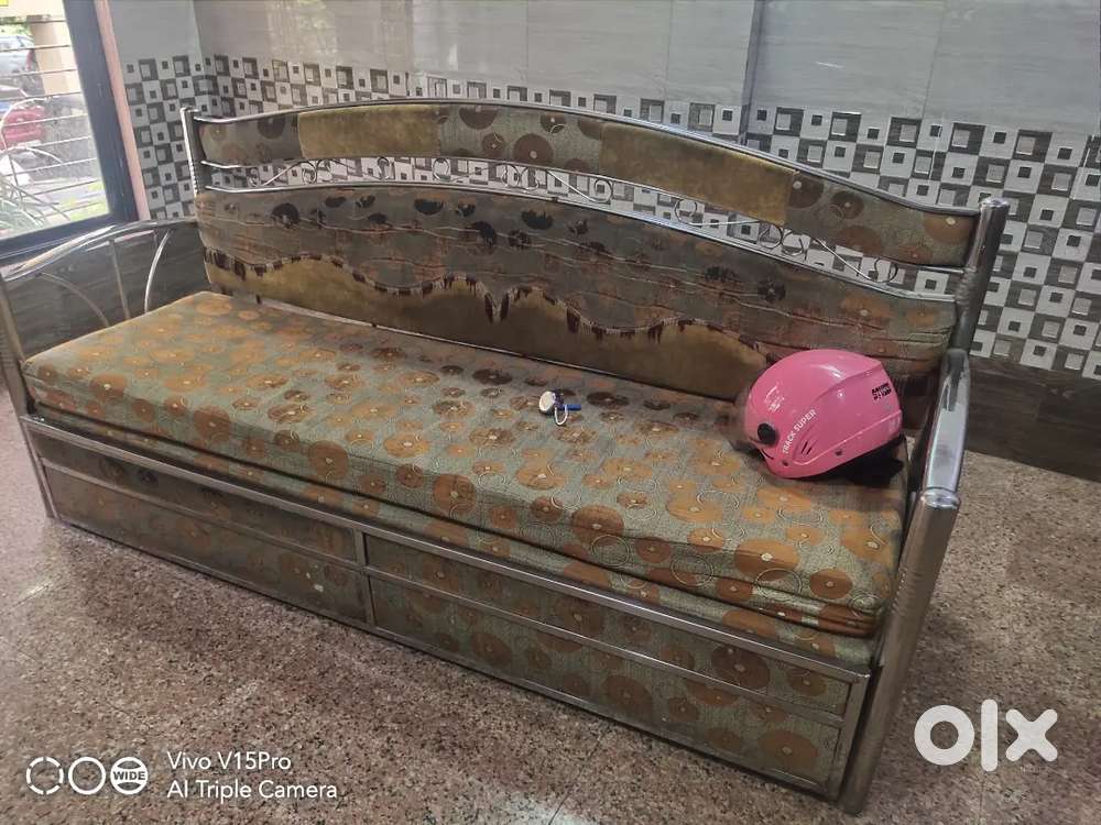 Steel Sofa cum bed