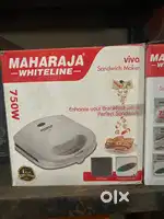 MAHARAJA WHITELINE 750 w sandwhich maker (brand new)