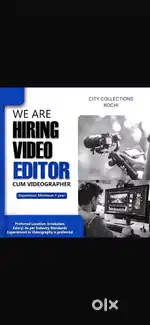 VIDEO EDITOR CUM VIDEO GRAPHER