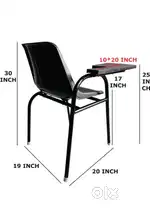 Chair with writing pad