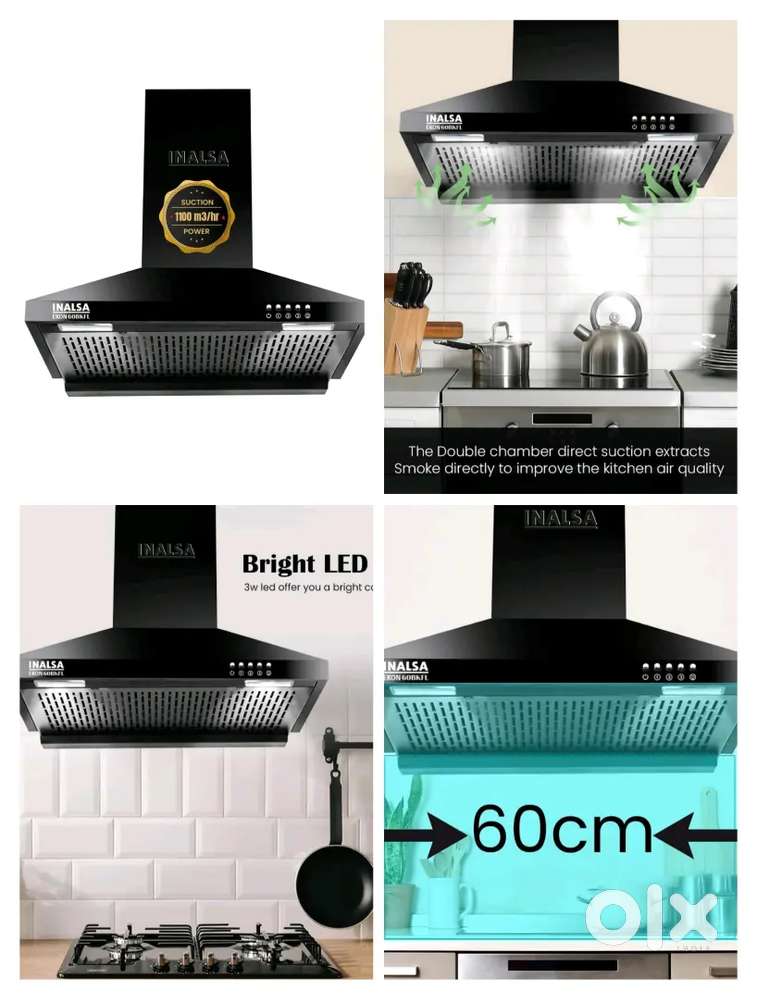 Chimney 60cm, 75cm, 90cm