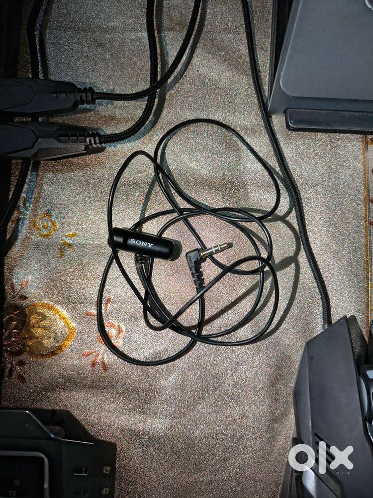 Sony Mic, Boya Mic and iphone earphones
