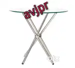 New cross stick with glass top meeting table conference table cafe tab
