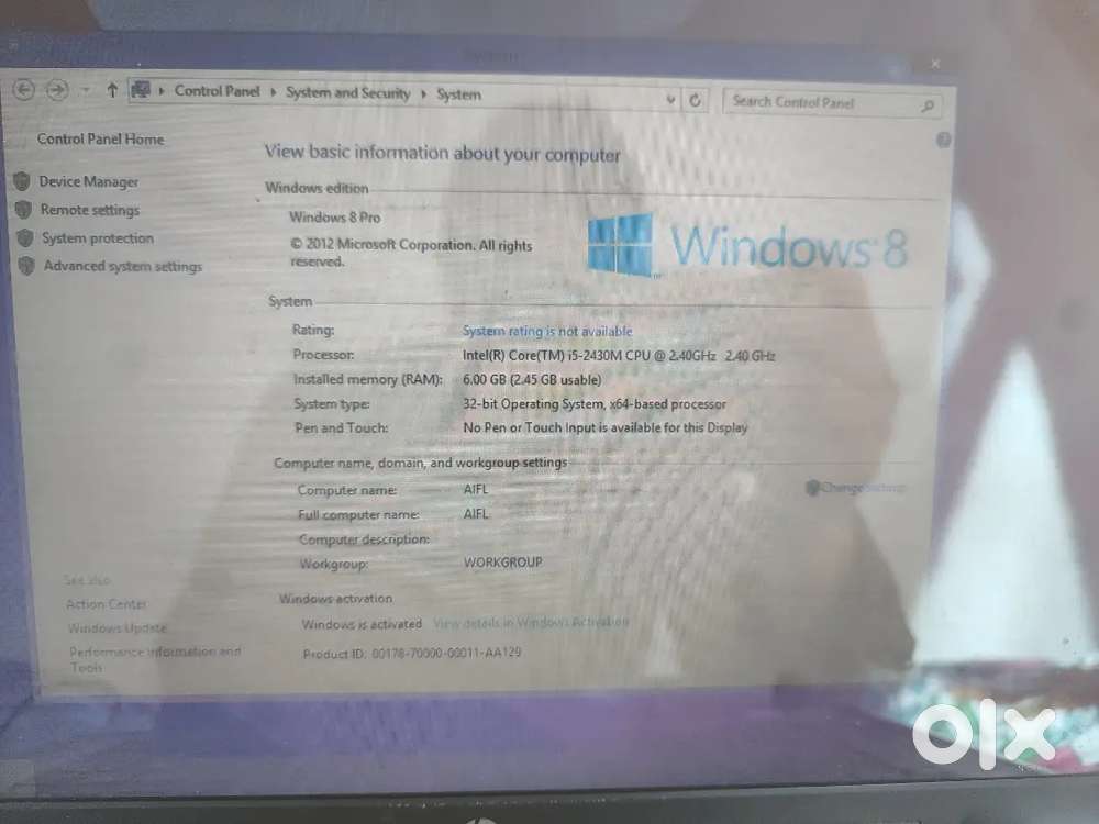 HP LAPTOP I5 2ND GENERATION 6GB RAM 500 GB HDD URJENT SALE