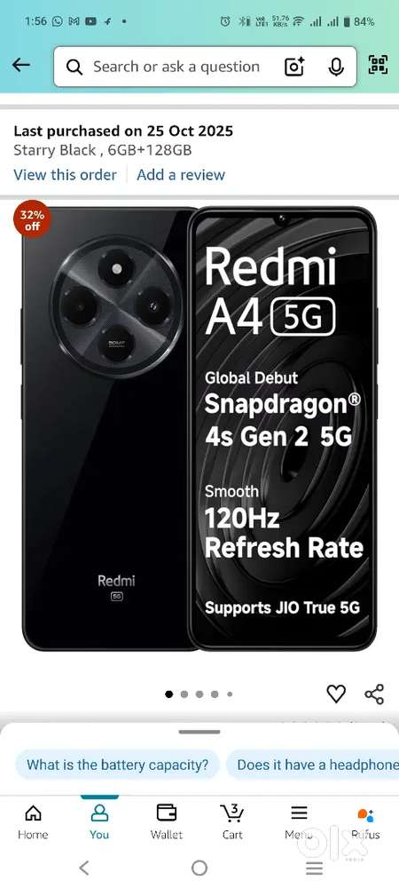 Redmi a4 5G mobile