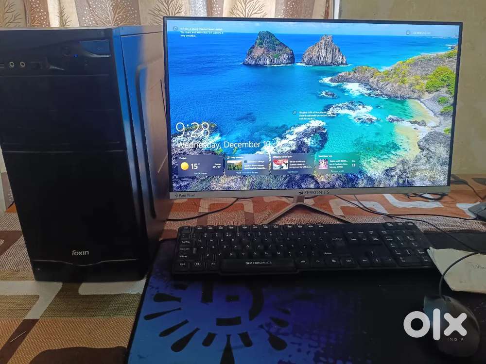 Perfect working condition with all new 24'' Zebronics full HD monitor
