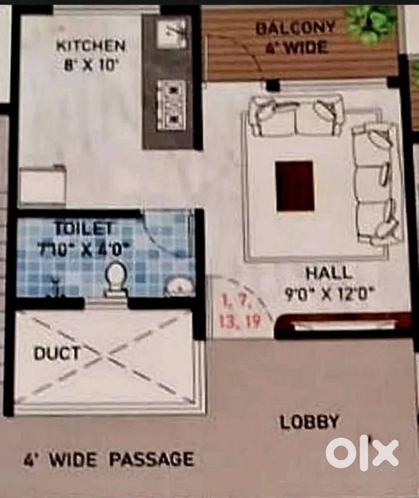 @Datta Nagar Datir Nagar 395 sqft 1 RK for sale