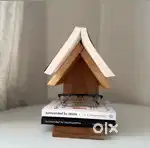 WoodenBookholder, center table, side table, table stand, candle holder