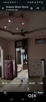 TOLET!2BHK FULLY FUR NR GAUR CHOK 18000
