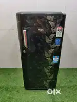 £#32* Blackmail Whirlpool magic 190 Ltrs calass flower Design fridge