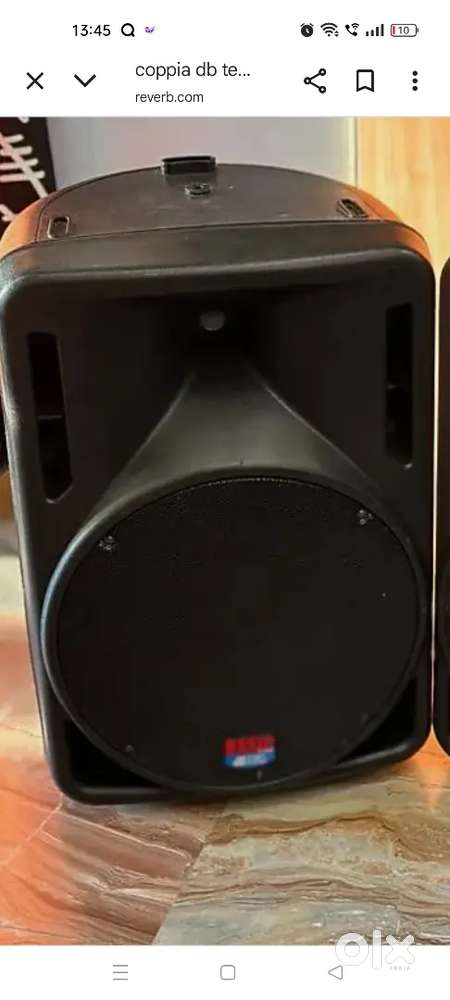 DB technologies 400 watt speaker and 12 channel behringer mixer