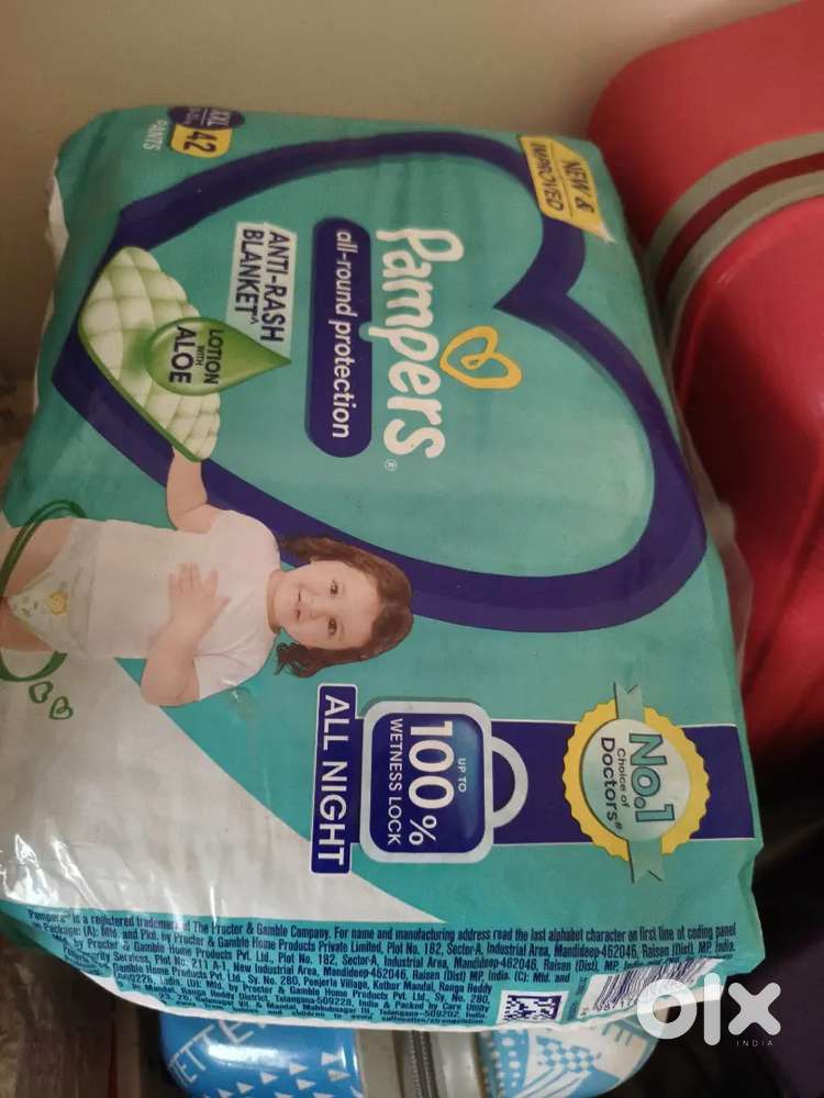 Pampers diaper xxxl 42pcs @700