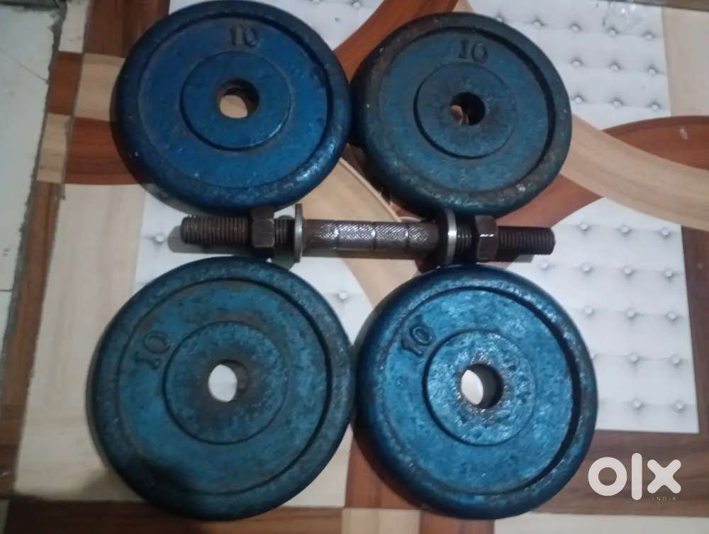 iron dumbells(solid) on sale