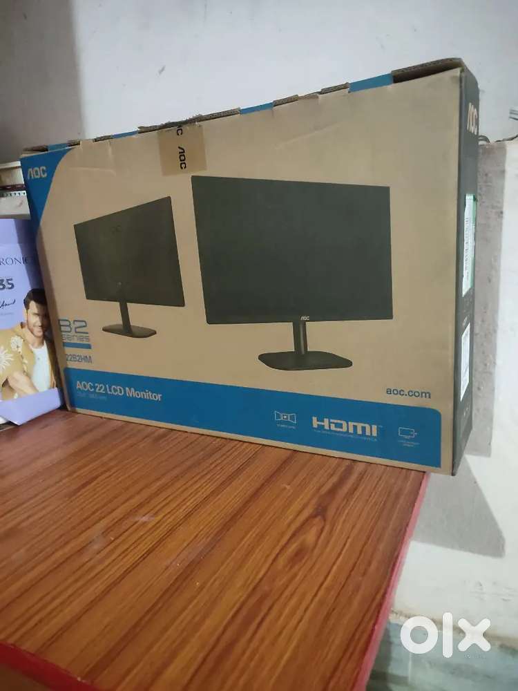 AOC 22 LCD Monitors B2 Series (22B2HM) with a CPU