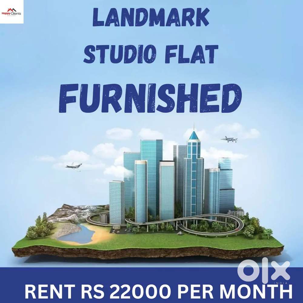 Landmark  furnished studio flat available for rent