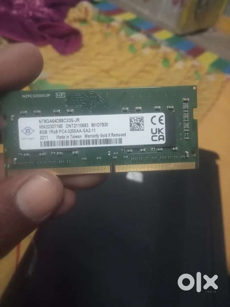 8GB 1R×8 PC4 3200MHz