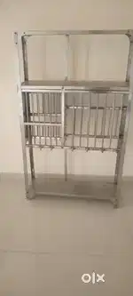 Kitchen rack or steel stand.