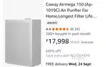 Air purifier coway