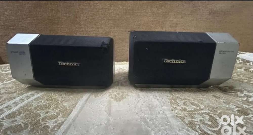 Technics left right speakers 120 watts 8 ohms only for Rs 7,999.