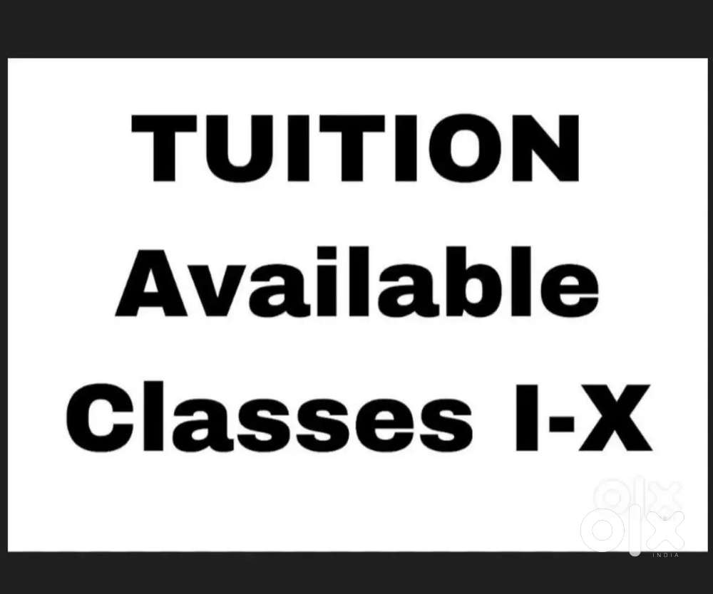 Tuition teachers available