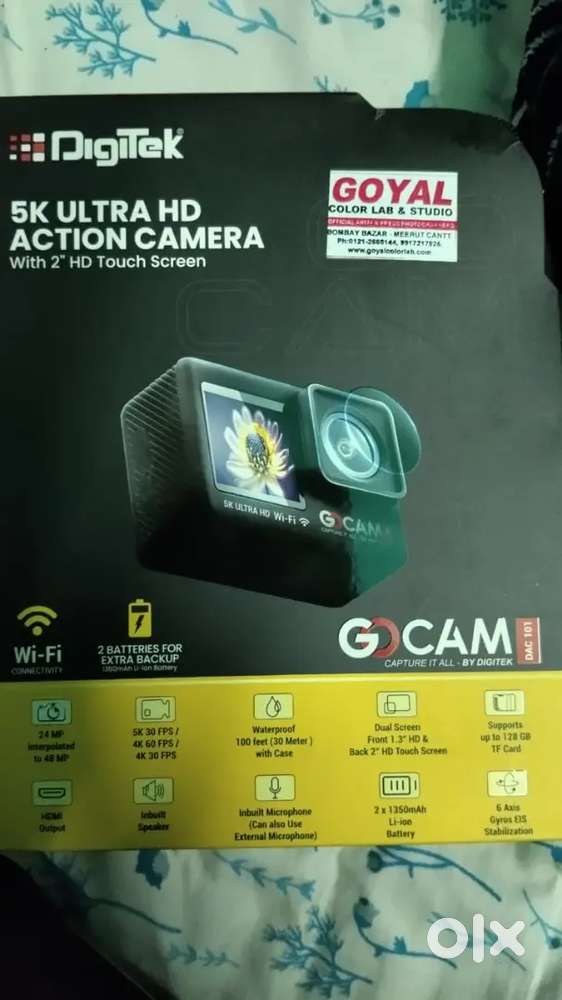 Digitek GoCAM (DAC-101) 5K 30FPS 48MP WiFi Ultra HD Sports Action