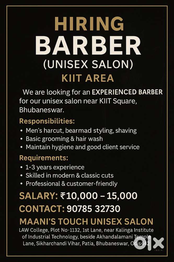 Barber (Unisex Salon)