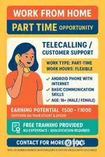 No Experience Needed Part time work from home
