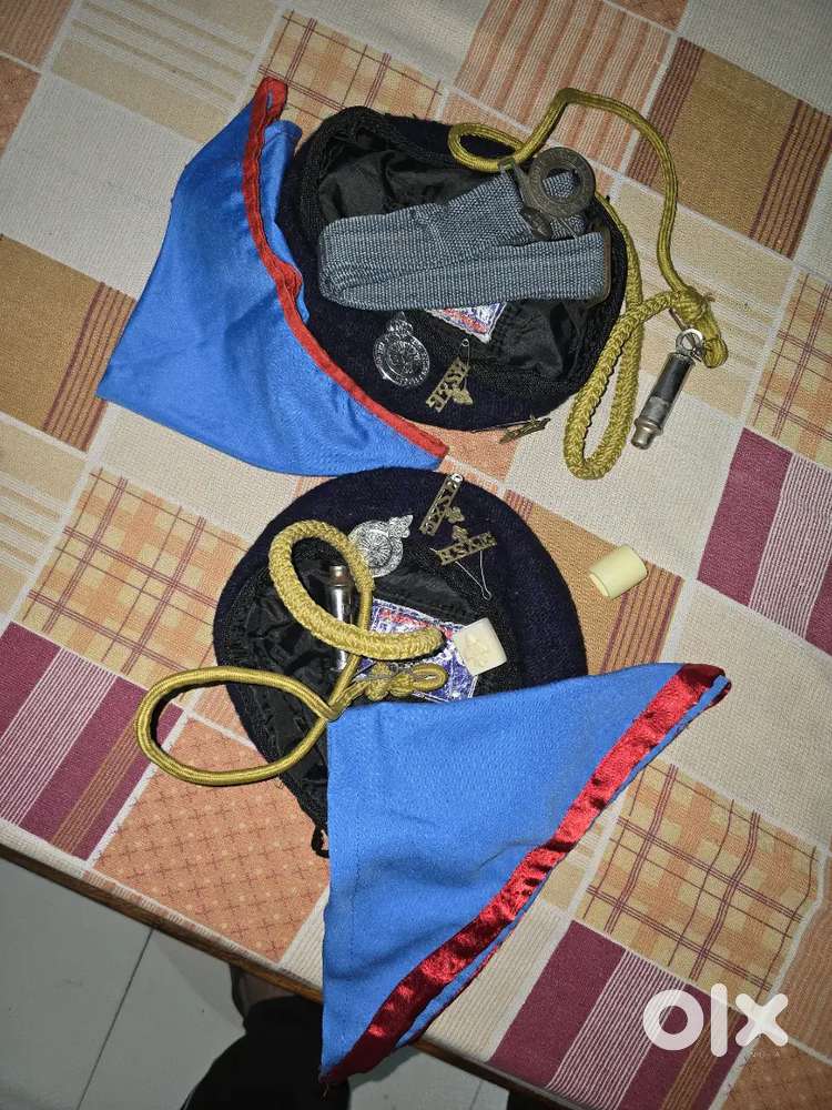 Two set of cap batches whistle scarf & other items of Scout and Guide