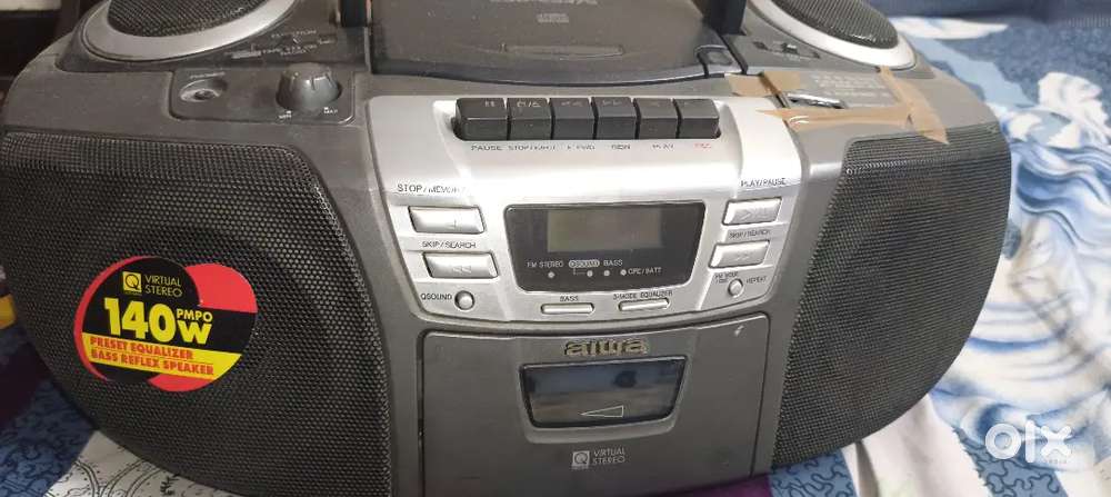 This is radio cassette player and CD player on condition new