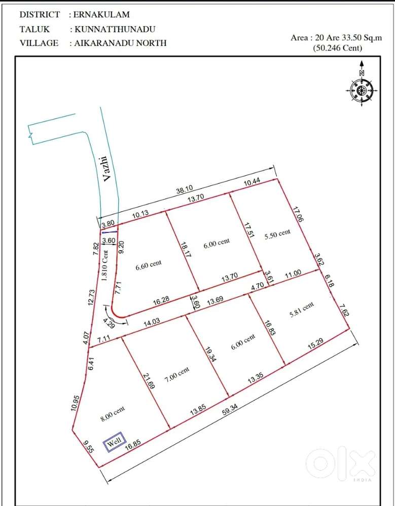 Plots for Sale Near Kolenchery – Road Access & Water Available