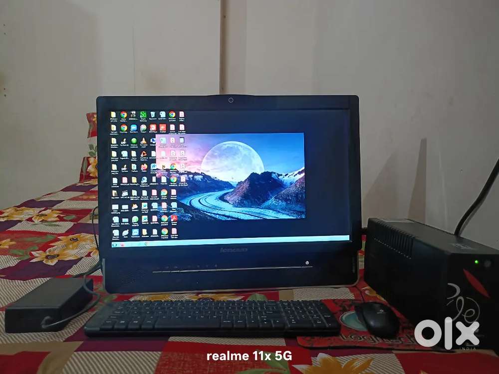 Desktop PC, Zebronics UPS, WIRELESS Logitech KEYBOARD, Zebronics MOUSE