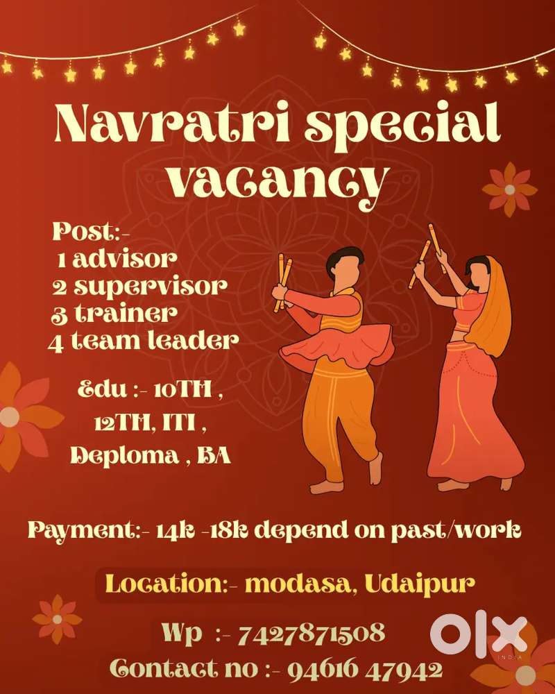 Requirement girls boys Office work