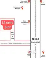 14 cents plot Near Technopark Phase 4