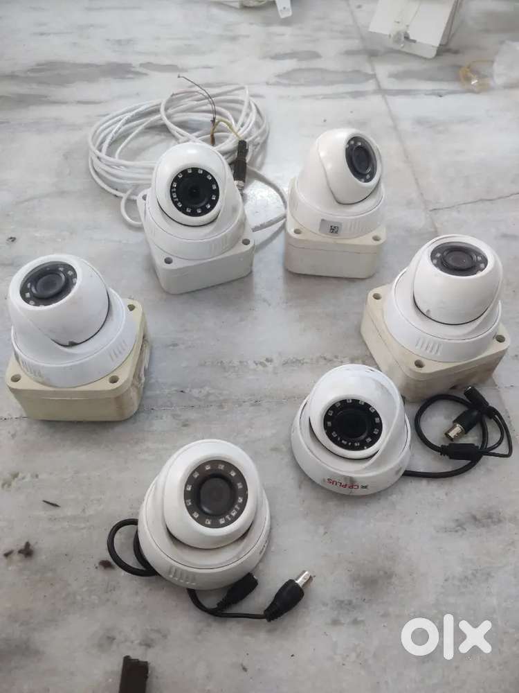 CCTV camera CP Plus + Hard disk+DVR+TV+