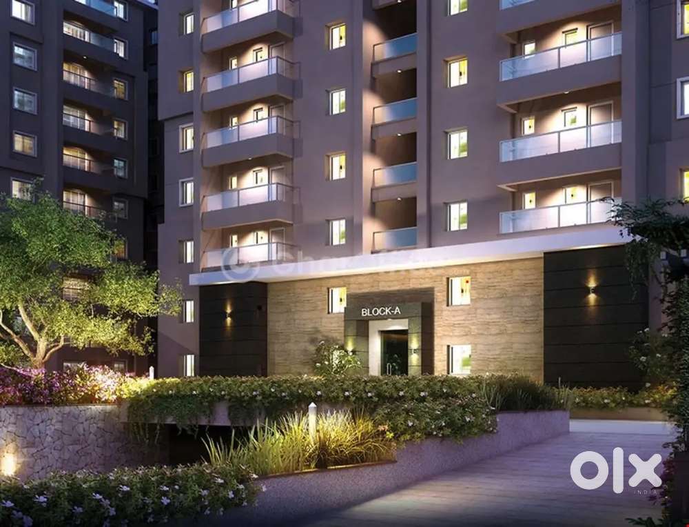 Semi furnished 2BHK flat in gated community for rent