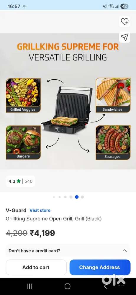 v guard grill king supreme