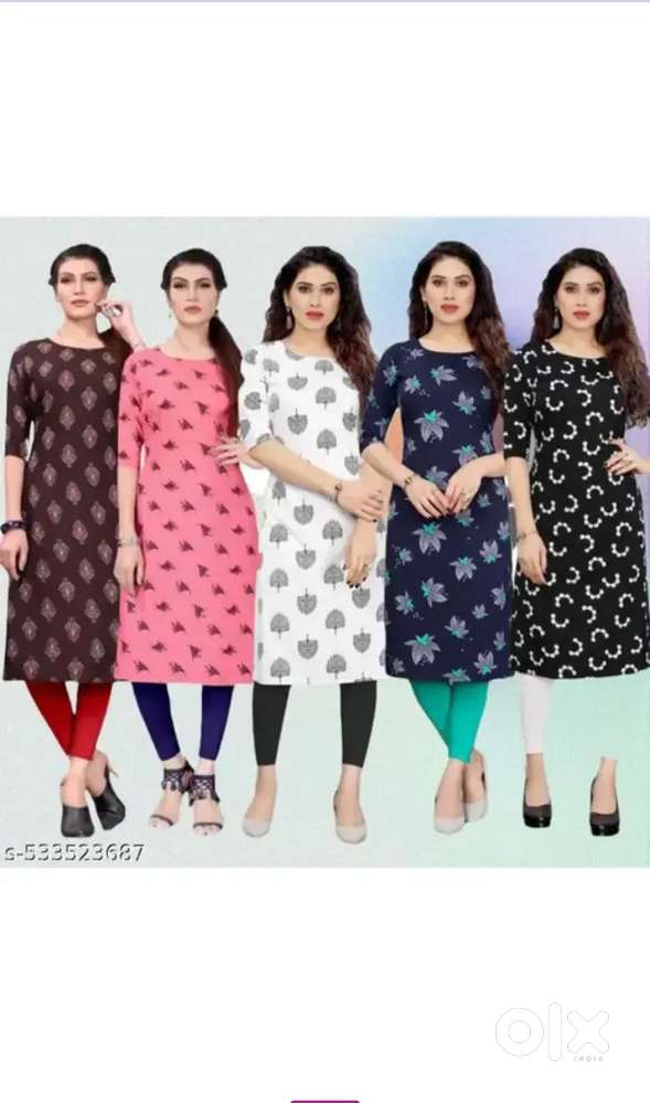 Awesome Printed Kurtis Combo Pack of 5