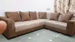6 Seater L Shape Corner Sofa with Pillows for Sale in Amalsad