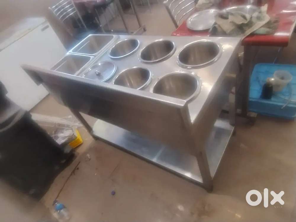 Bain Marie Counter 1) LPG based 30000₹ and 2) Electric 21000