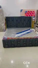 Today special sale buy new double bed with mattress 9999/- Emi plans