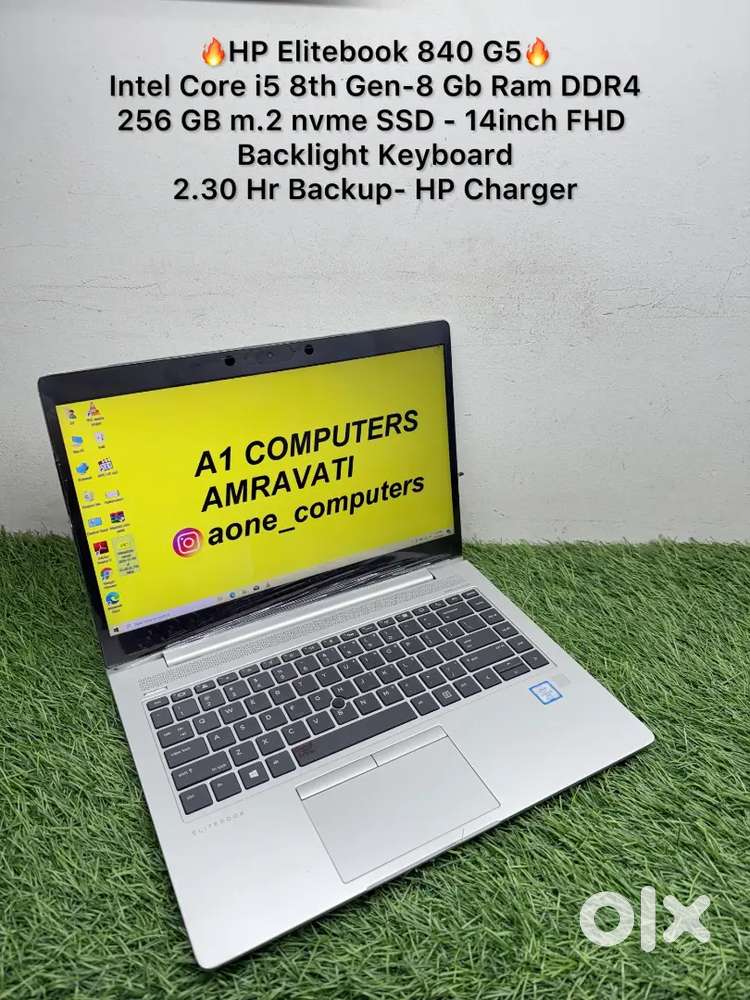 Metal Body Silver Hp EliteBook i5 Laptop A1 Computers Amravati